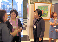  Cathy with Sharon Rothstein, Miriam Tsao, and Lina Arellano 