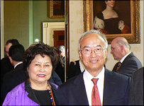  Cathy Woo and her brother Alfred Cho at a white house reception, July, 2004 